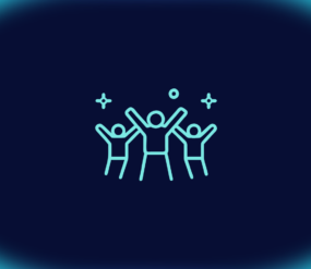 Employees working together to build cyber resilience, symbolizing trust, leadership, and human-centered security during Cybersecurity Awareness Month